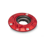 CNC Racing 'GEAR' Aluminum Gas Cap Flange for newer Ducati's MV's and Aprilia's