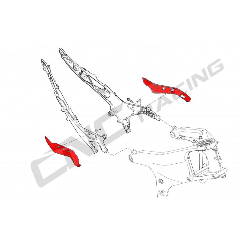 CNC Racing Carbon Fiber Subframe Covers for Ducati Panigale V4 / S / Speciale (pair)