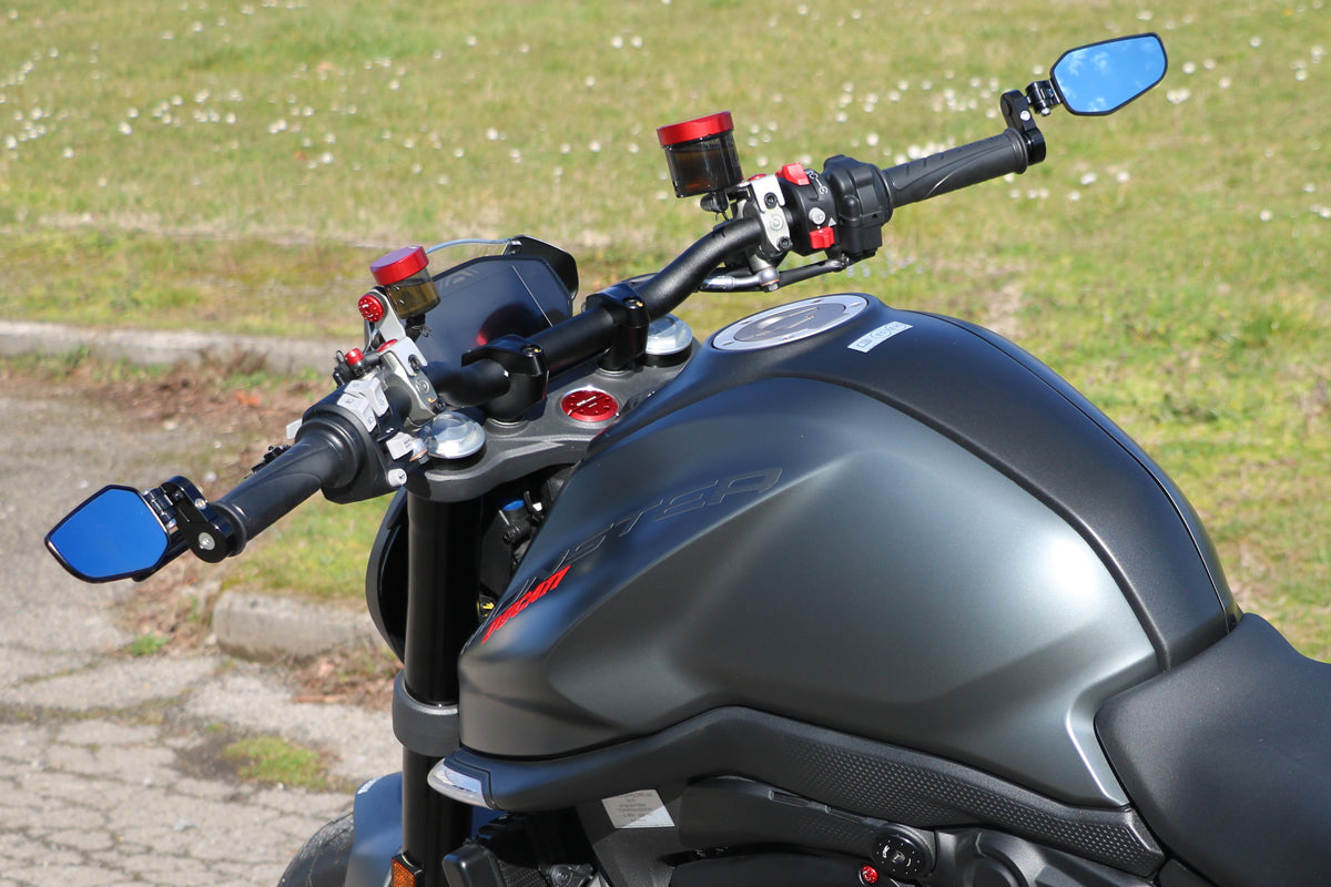 CNC Racing EVO Folding Bar End Mirrors – Ducati Omaha